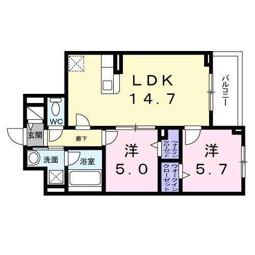 ＣＲＥＶＡＮＣＥ荒川の間取り