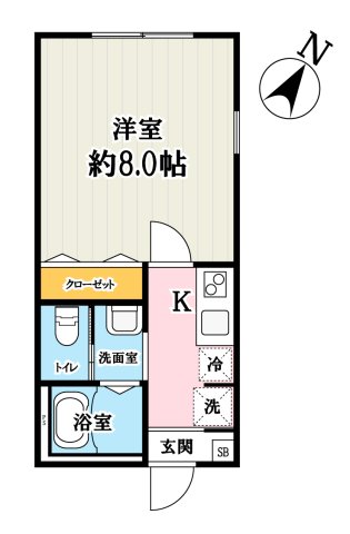 キャメル北戸田の間取り