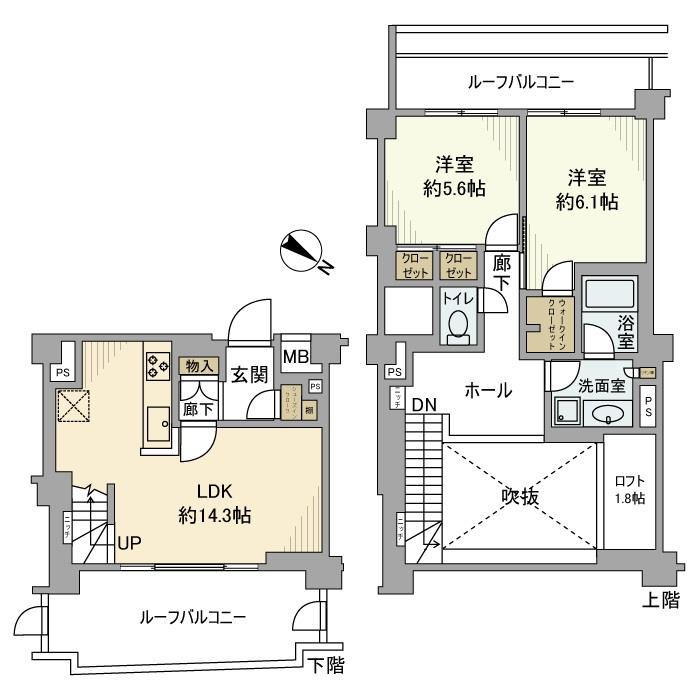 イニシアイオ杉並和泉の間取り
