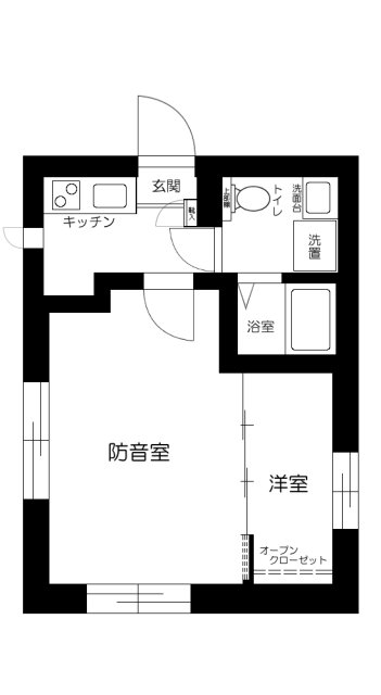 (防音マンション)シンフォニア両国の間取り