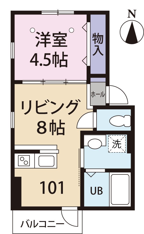 レナルヒュース中野の間取り