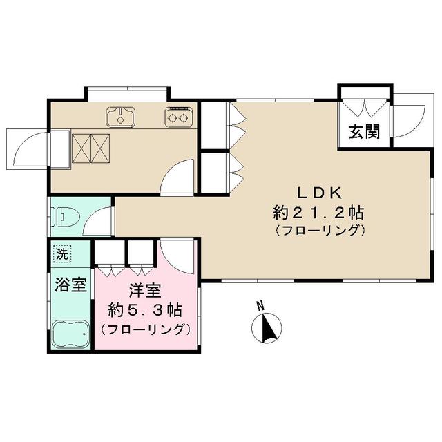 宮坂３丁目戸建の間取り