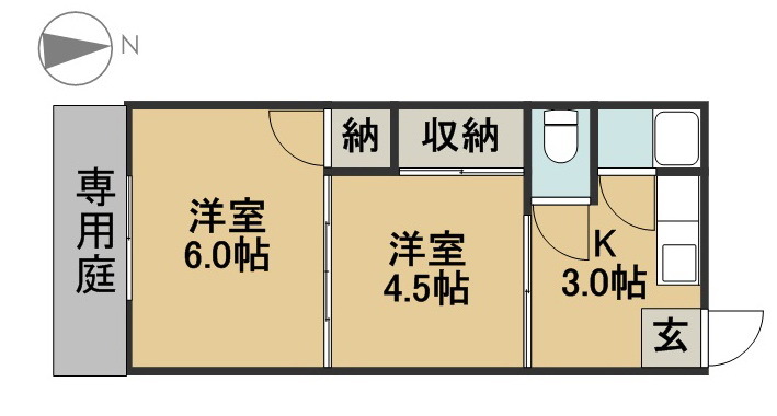 白菊荘の間取り