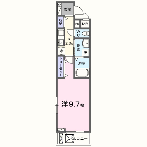 キャビン68の間取り