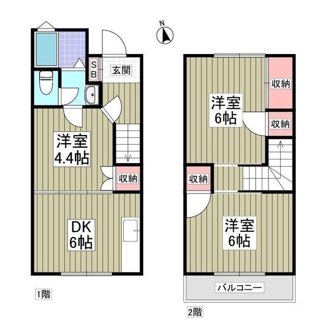 2/2 間取
