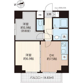ラシクラス西浅草の間取り
