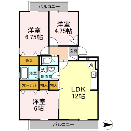 ヴォルスの間取り