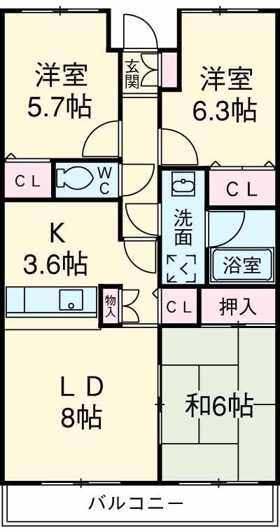 エステート久我山の間取り