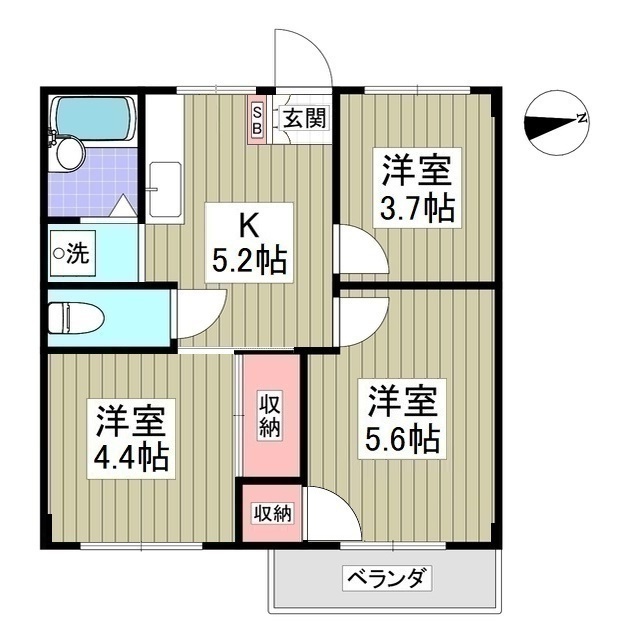 エフィール本庄児玉の間取り