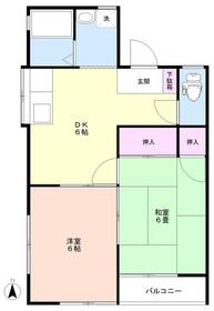 コーポ東(田島)の間取り