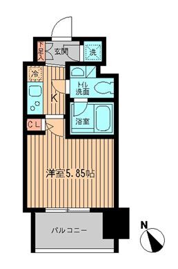 大森北の完工年月（2006年3月）築の賃貸マンションの間取り