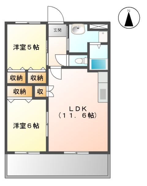 オリンピアEの間取り
