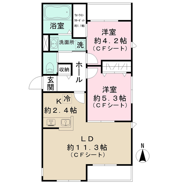 セリジェ 中野の間取り