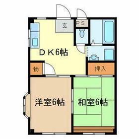 メゾン長栄Ⅱの間取り