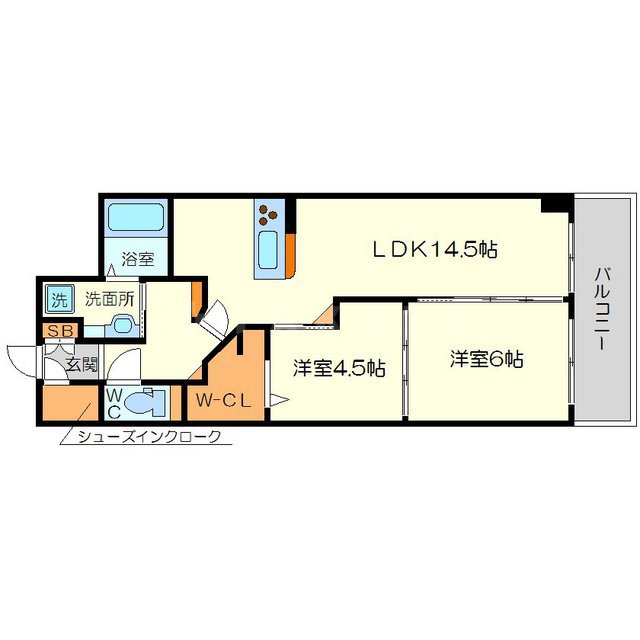 歌島の完工年月(2013年4月)築の賃貸マンションの間取り