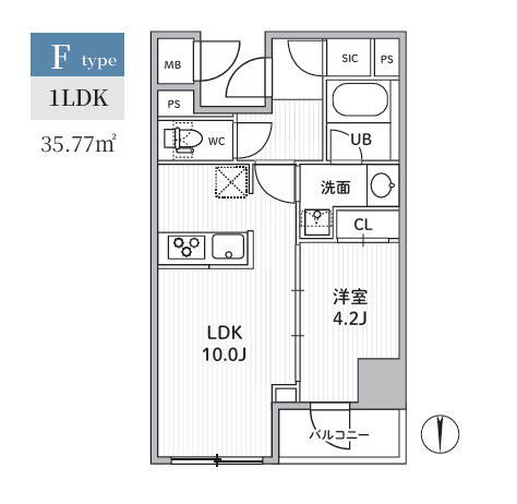S-RESIDENCE住吉aquachtの間取り