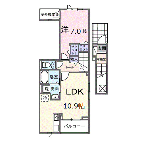 Ｈｉ－Ｒｏｓｅｔｔａ　Ｃの間取り