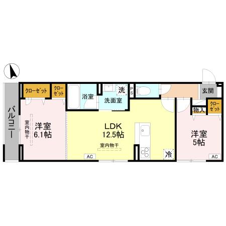 Raffine宿郷の間取り