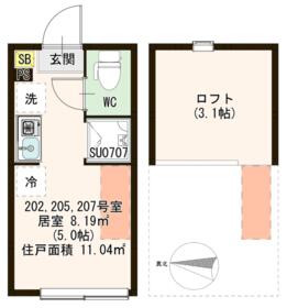 ハーモニーテラス和泉Ⅴの間取り