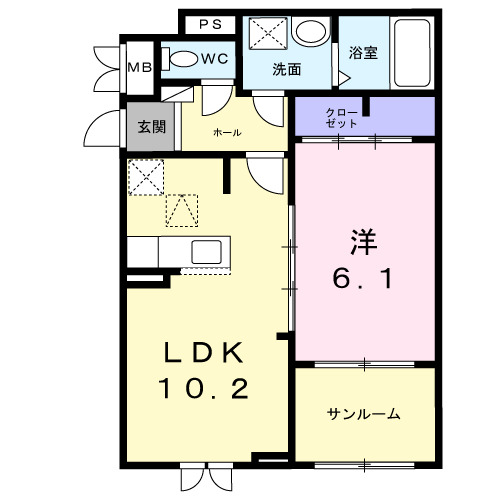 ウィンフィールド博多南の間取り