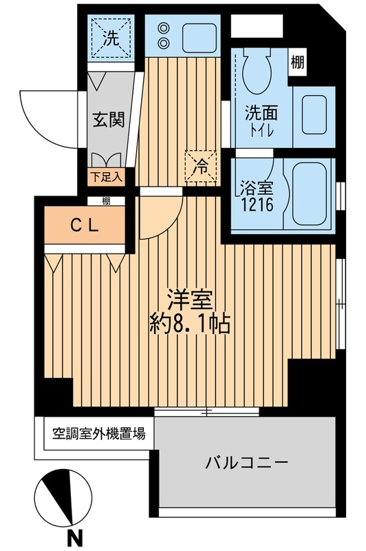 クリオ戸越銀座壱番館の間取り