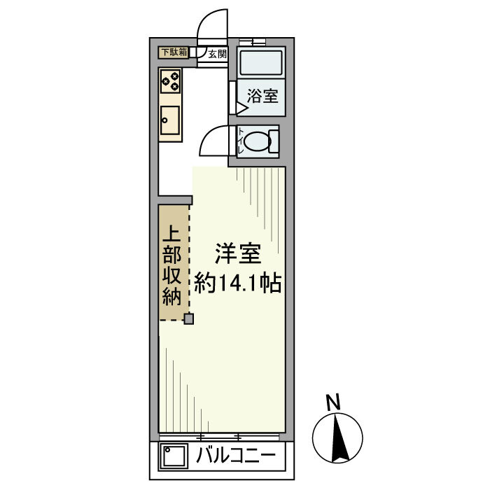 日吉ときわ台コーポの間取り