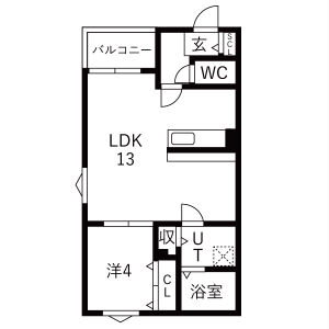 ソレイユ大宝の間取り