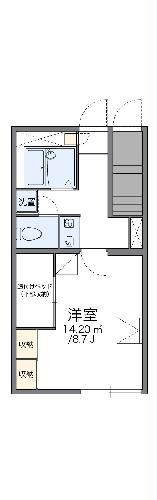 レオパレスベルツリーⅡの間取り