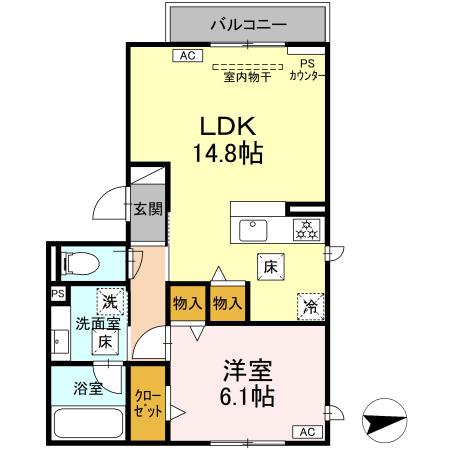 クレスト田神の間取り