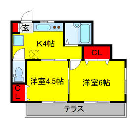 クレール・マ・メゾンⅡの間取り