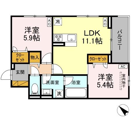 D-Lupinusの間取り