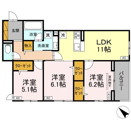 D-Lupinusの間取り