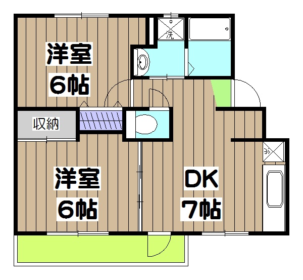 シャトレーヌ桂・B棟の間取り