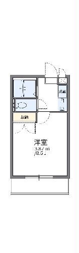 レオパレスラークスパー玉村の間取り