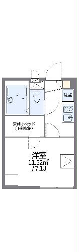 レオパレスLa Graziaの間取り