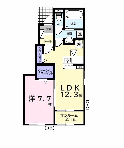 ヒカルサ市原五井西の間取り