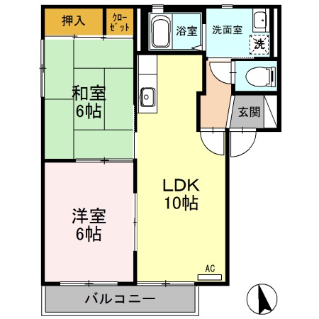 ポートストーク Eの間取り