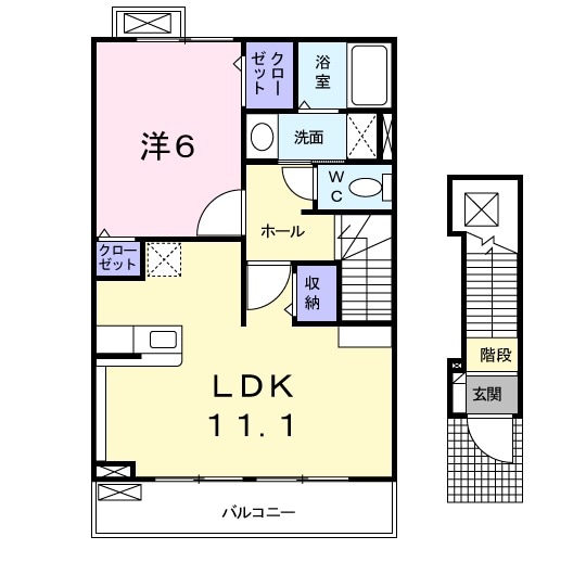 メゾン アンジュBの間取り