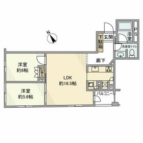 プラウドジェム市ヶ谷の間取り