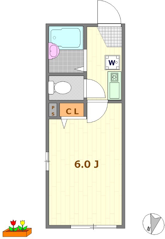 シャンテ新小岩の間取り