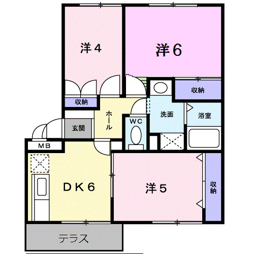ヴィラ温井の間取り