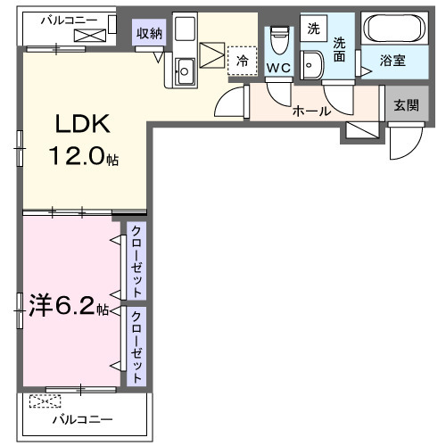 仮称;小室町アパートの間取り