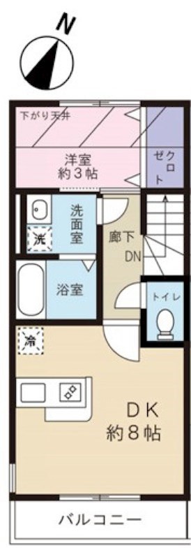 ベルクハイム松原の間取り