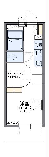 レオパレスパタータⅡの間取り