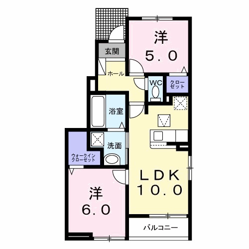 下細井町アパート(028808001)の間取り