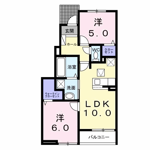 下細井町アパート(028808001)の間取り