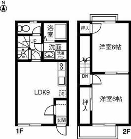 DUPLEX国王186 A・Bの間取り