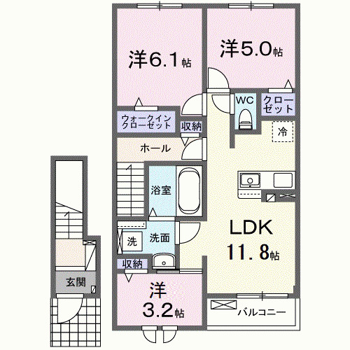 バンブー ロンの間取り