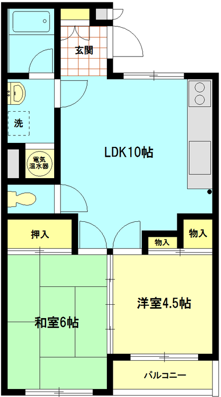 栗田ハイツの間取り