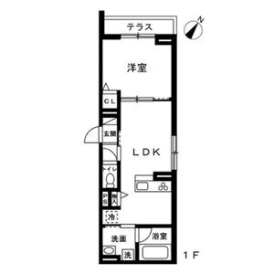 (仮)蕨市錦町4丁目 新築賃貸住宅 北棟の間取り